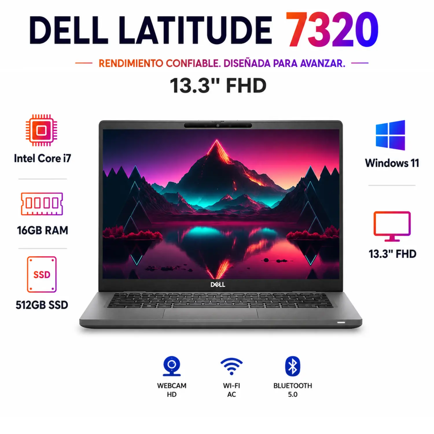 Dell Latitude 7320 13.3" FHD | Intel Core i7-1185G7 | 16GB RAM | 256GB SSD | Windows 11 Pro