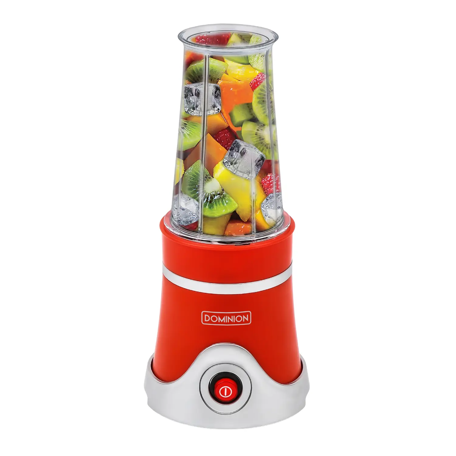 Licuadora Personal Dominion BlendMax Roja - Vaso Portátil 2Go, Motor Potente para Batidos y Smoothies profesionales