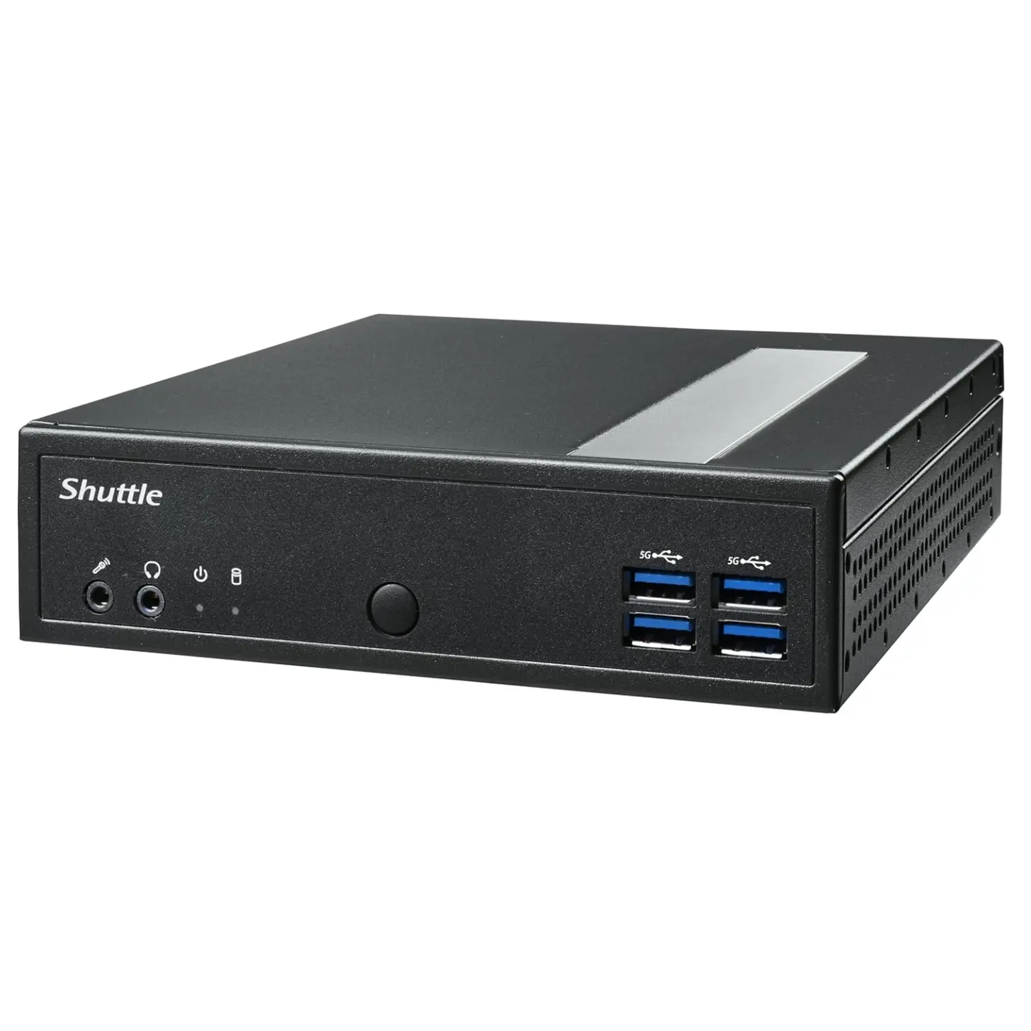 Shuttle XPC Slim DL30N, Embedded Intel N100, Max 16GB DDR5 SO-DIMM RAM, 2 LAN Port, Fanless w/o WiFi