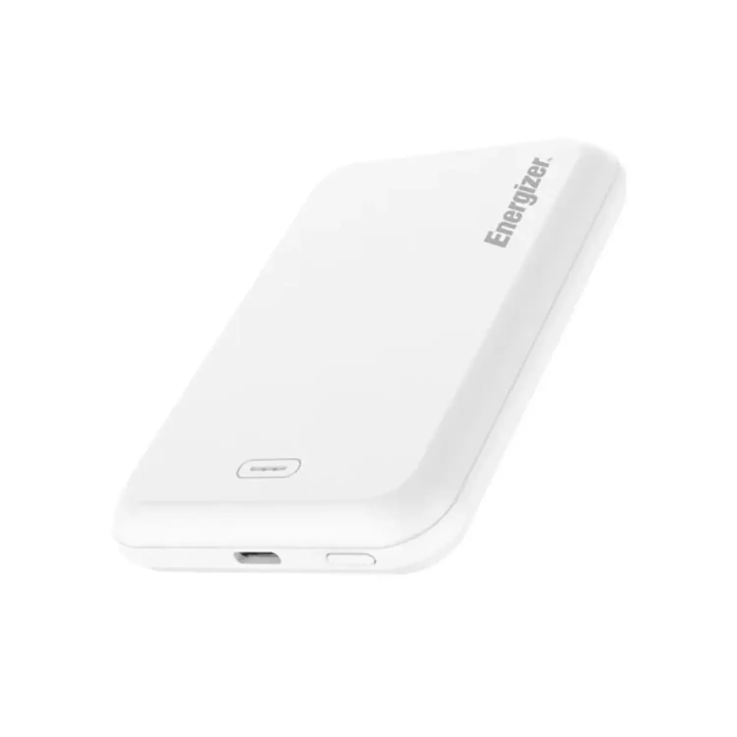 [QM5000_WE/NEW] Energizer Power Bank Magnético 5000 mAh – 15W de Carga Rápida, USB-C, Compatible con MagSafe, Color White (Nuevo)