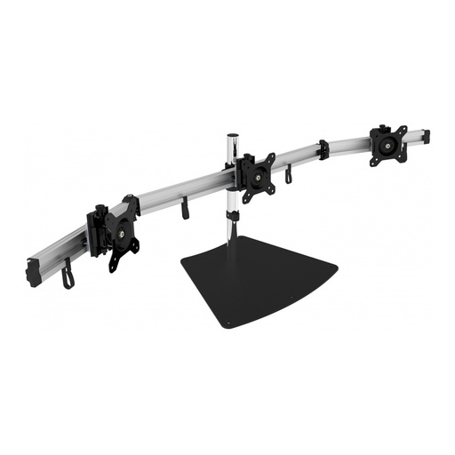 [CE-MT2111-S1/NEW] SIIG Soporte de Escritorio para 3 Monitores 13" - 27", hasta 8Kg, Negro/Gris