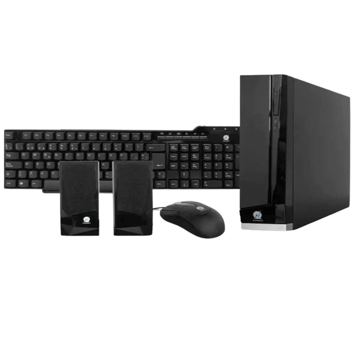[SYSBTS01E12100/NEW] PC Pactech Basic Bundle - AMD Dual Core, 4GB RAM, 1TB HDD, Incluye Teclado, Mouse y Bocinas, Computadora de Escritorio Completa para Hogar y Oficina (SYSBTS01E12100)