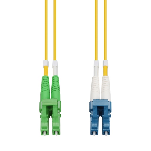 [ADD-ALC-LC-2M9SMF-GRB/RFB] Cable de conexión de fibra SMF, dúplex, OS2, OFNR (con clasificación vertical), amarillo, ALC a LC, 2 m (Reacondicionado)