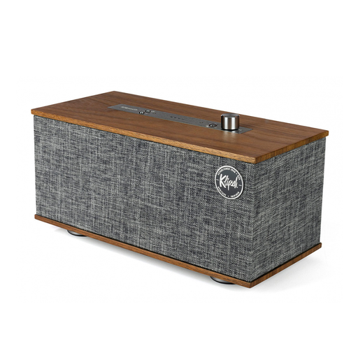 [1068045/NEW] Klipsch The One with Google Voice Assistant Tabletop Wireless Stereo in Walnut