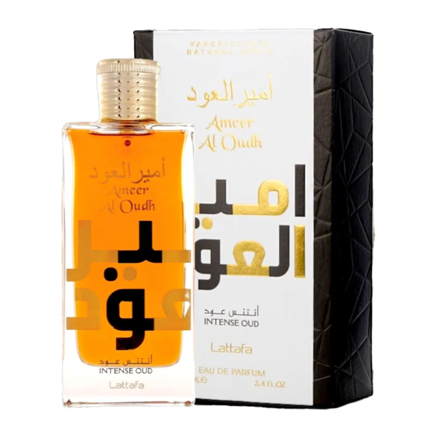 [6291107458571/NEW] Lattafa Ameer Al Oudh Intense Oud | 100ml EDP | Notas de Madera Ahumada y Vainilla | Perfume Árabe | Nuevo