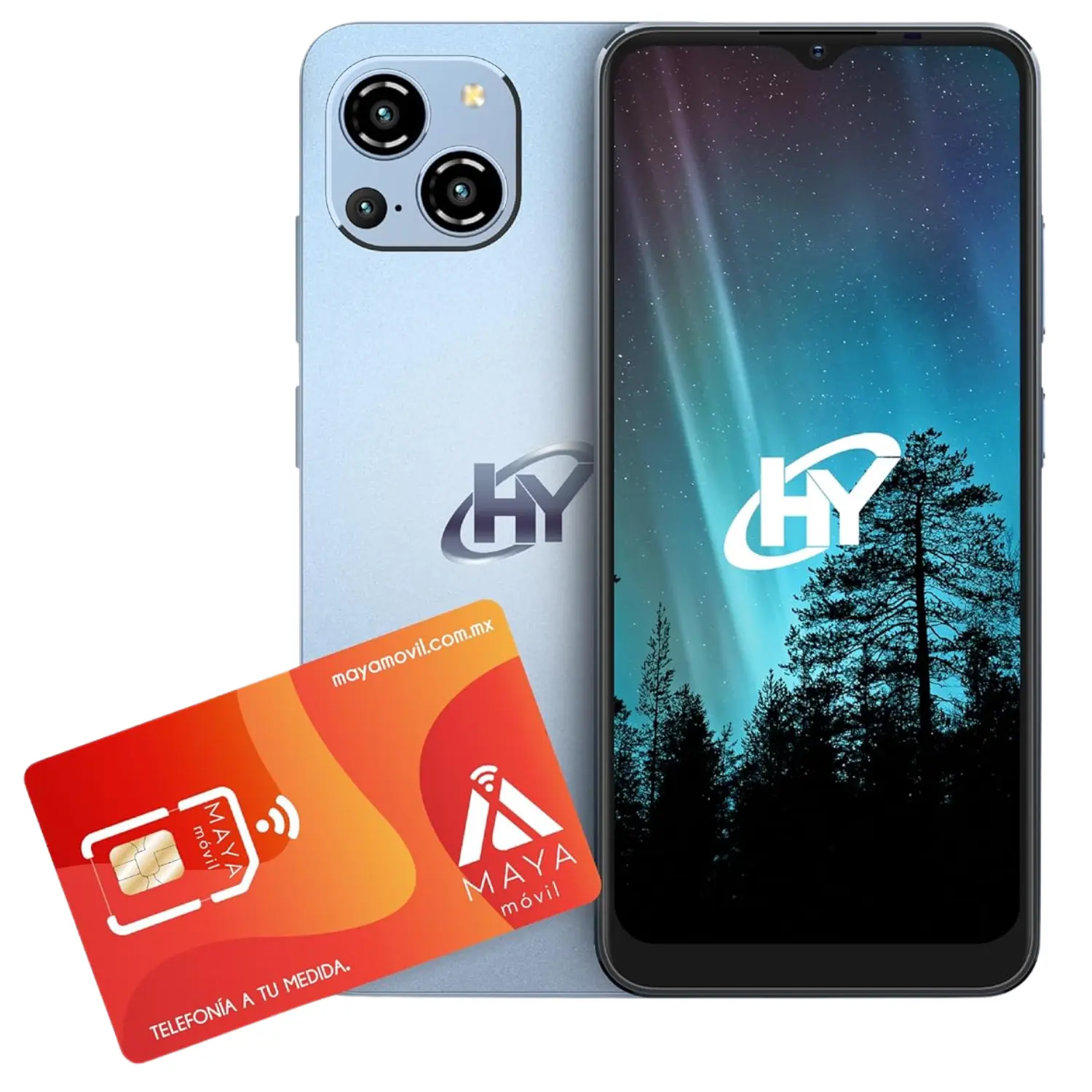 [HY65PA1401NABL/99/BDL/NEW] HYLine Pro-X Azul 256GB + Plan Maya Móvil Plus 3GB Android 13