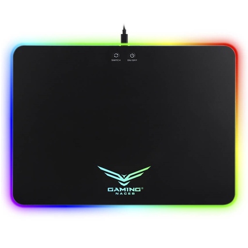 [ACCNCB830] Mousepad Naceb Gaming Base Rigida NA-0927 Iluminacion RGB 36cm x 26cm
