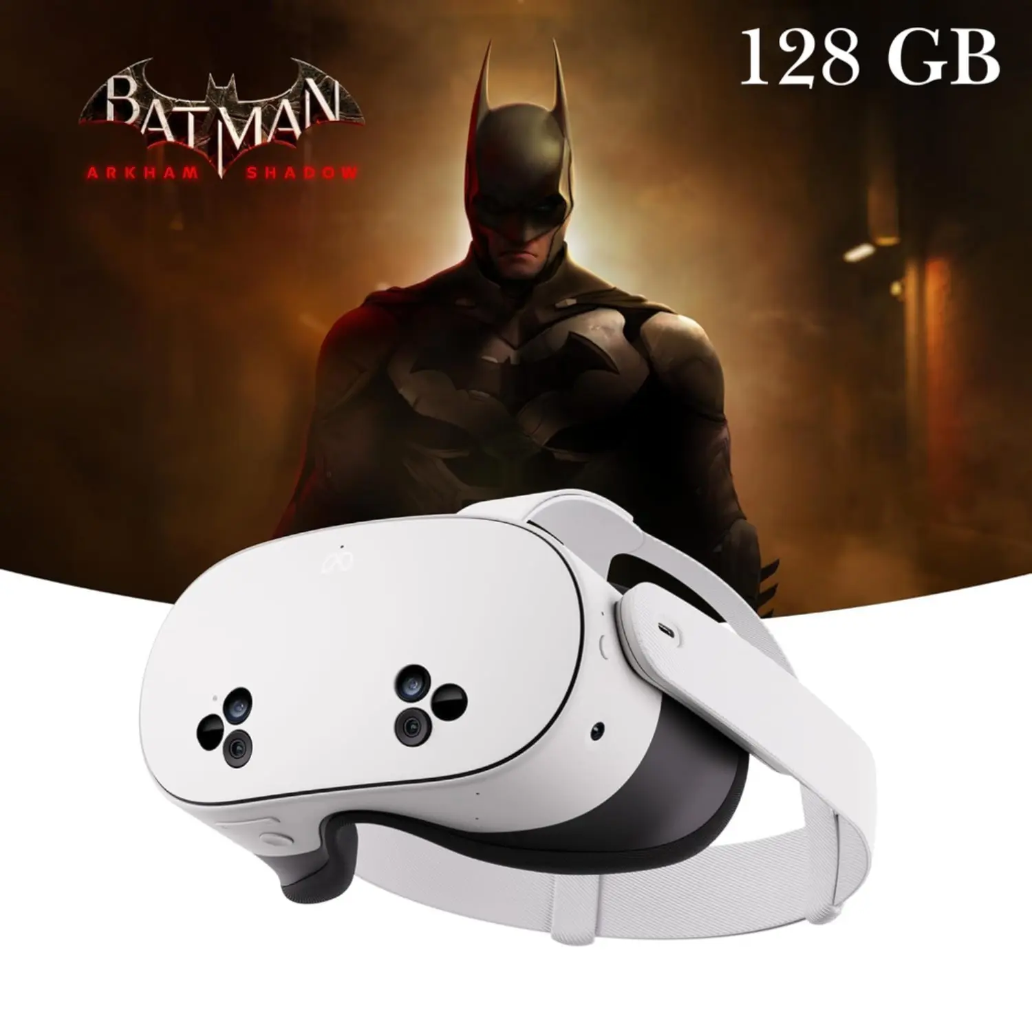 [SK-1000203-01/RFB] Meta Quest 3S 128GB – Visor VR All-in-One, Incluye Batman: Arkham Shadow + 3 Meses de Meta Quest+, White, Refurbished