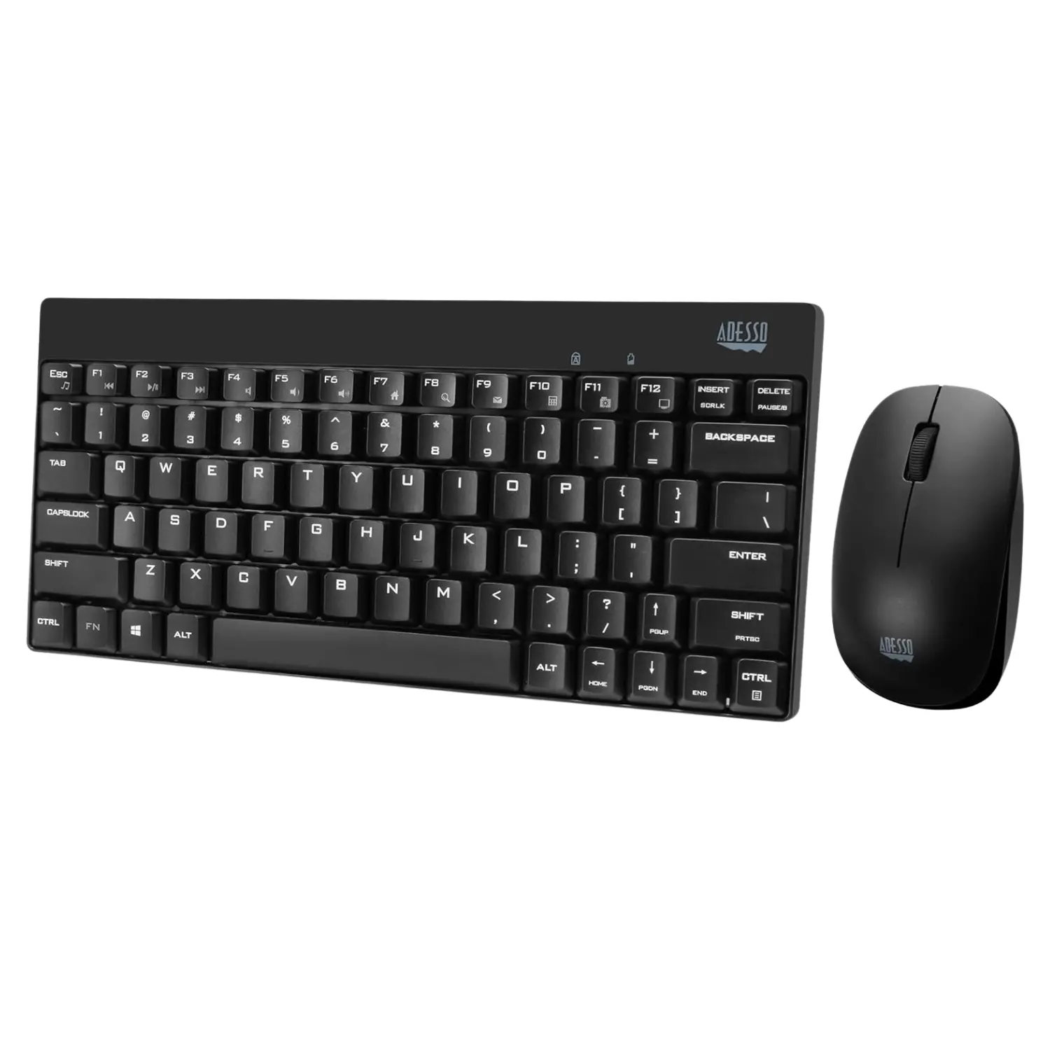 [WKB-1100CB/NEW] Adesso WKB-1100CB Mini Teclado y Mouse Inalámbricos Resistentes Derrames