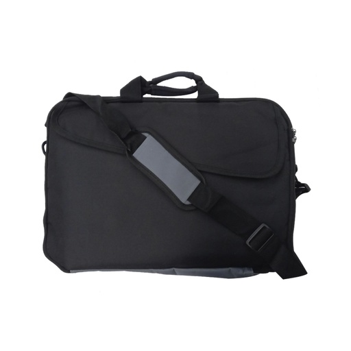 [LAPTOPBAG/RFB] Maletín para laptop, hasta 18", Negro con gris