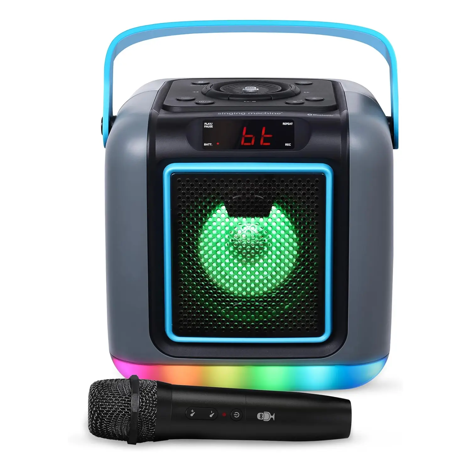 [SML668G/NEW] Cube One, Portable Bluetooth Karaoke System with Light Show