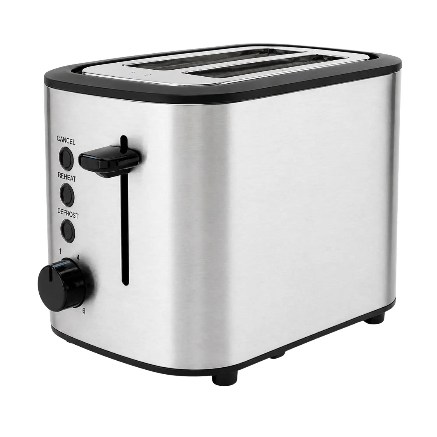 [77482/NEW] Zenith 77482 - Tostador de 2 Rebanadas con Ranuras Anchas, Acero Inoxidable Pulido, Niveles de Tostado Ajustables
