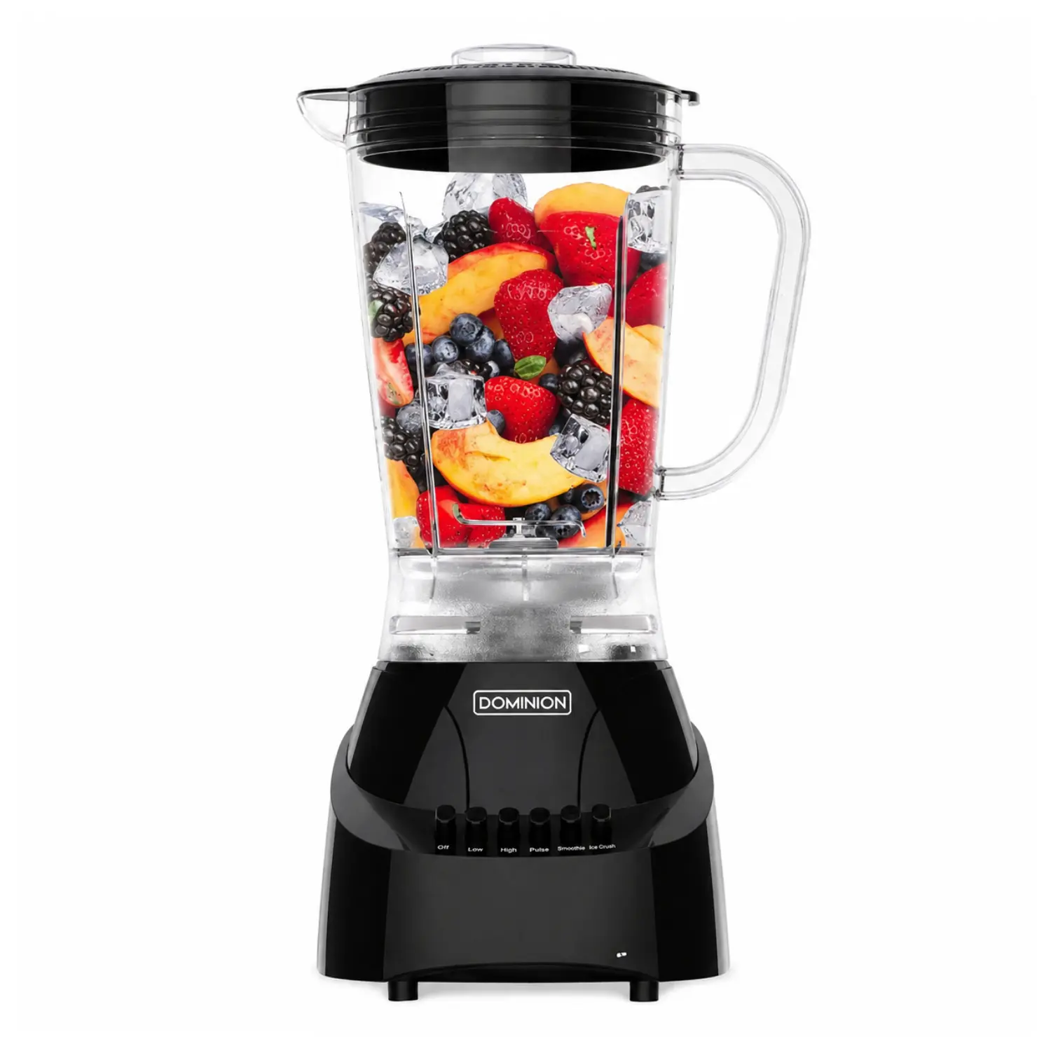 [D4005B/NEW] Dominion D4005B Licuadora 5 Velocidades 1.25L Cuchillas Acero Negro