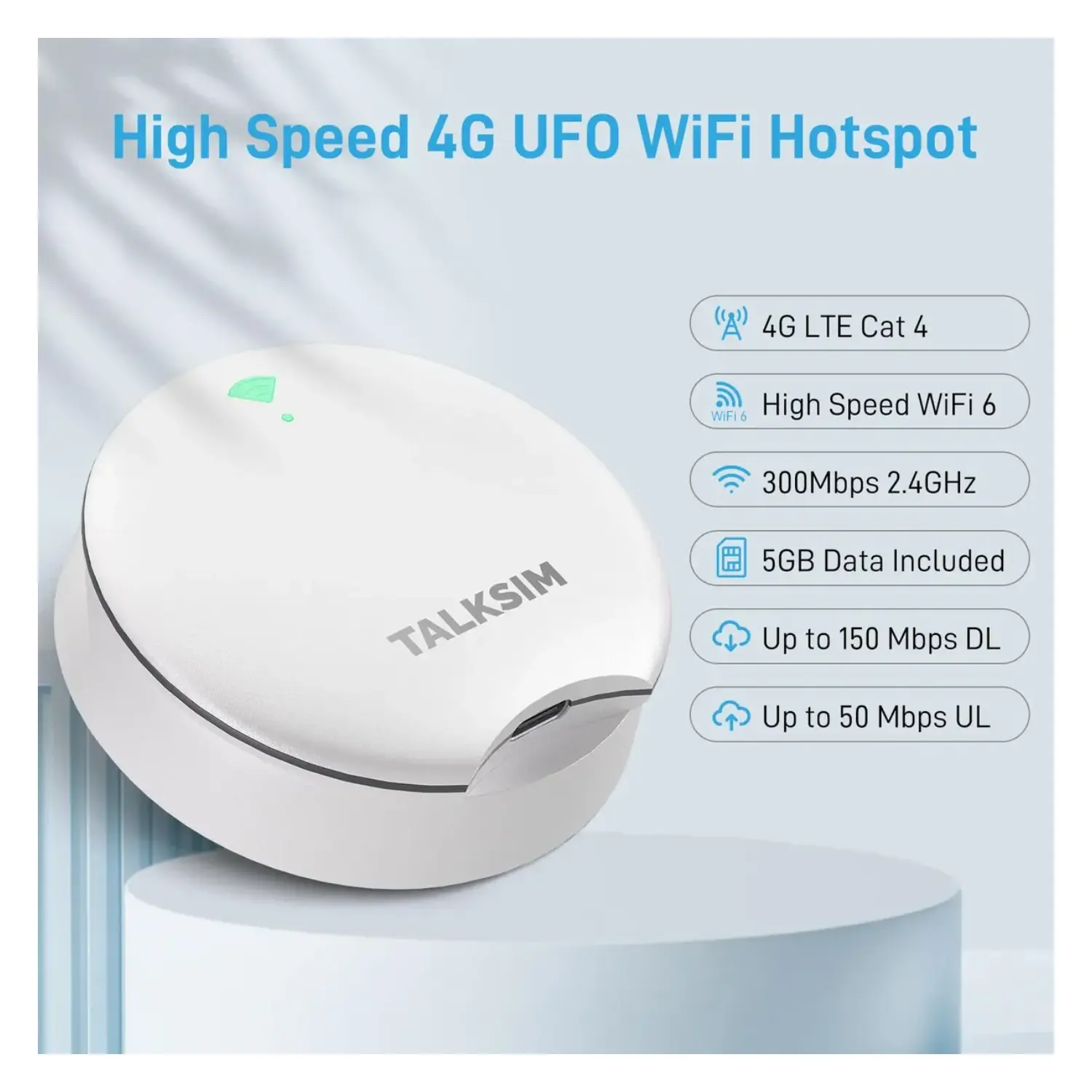 [MF201/NEW] MiFi Hotspot 4G LTE Router WiFi Portátil Inalámbrico