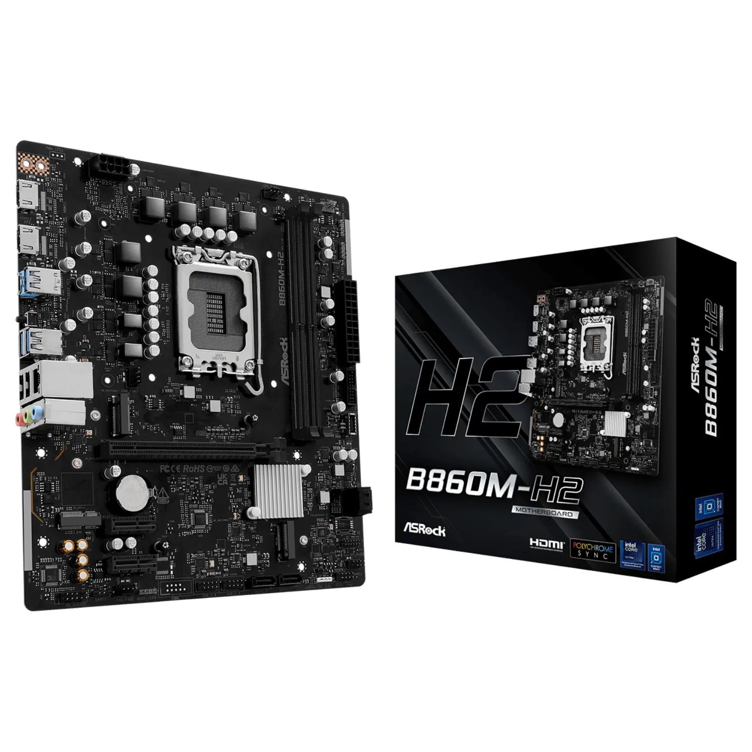 [B860M-H2/NEW] ASRock B860M-H2 Tarjeta Madre DDR5 Micro ATX Intel