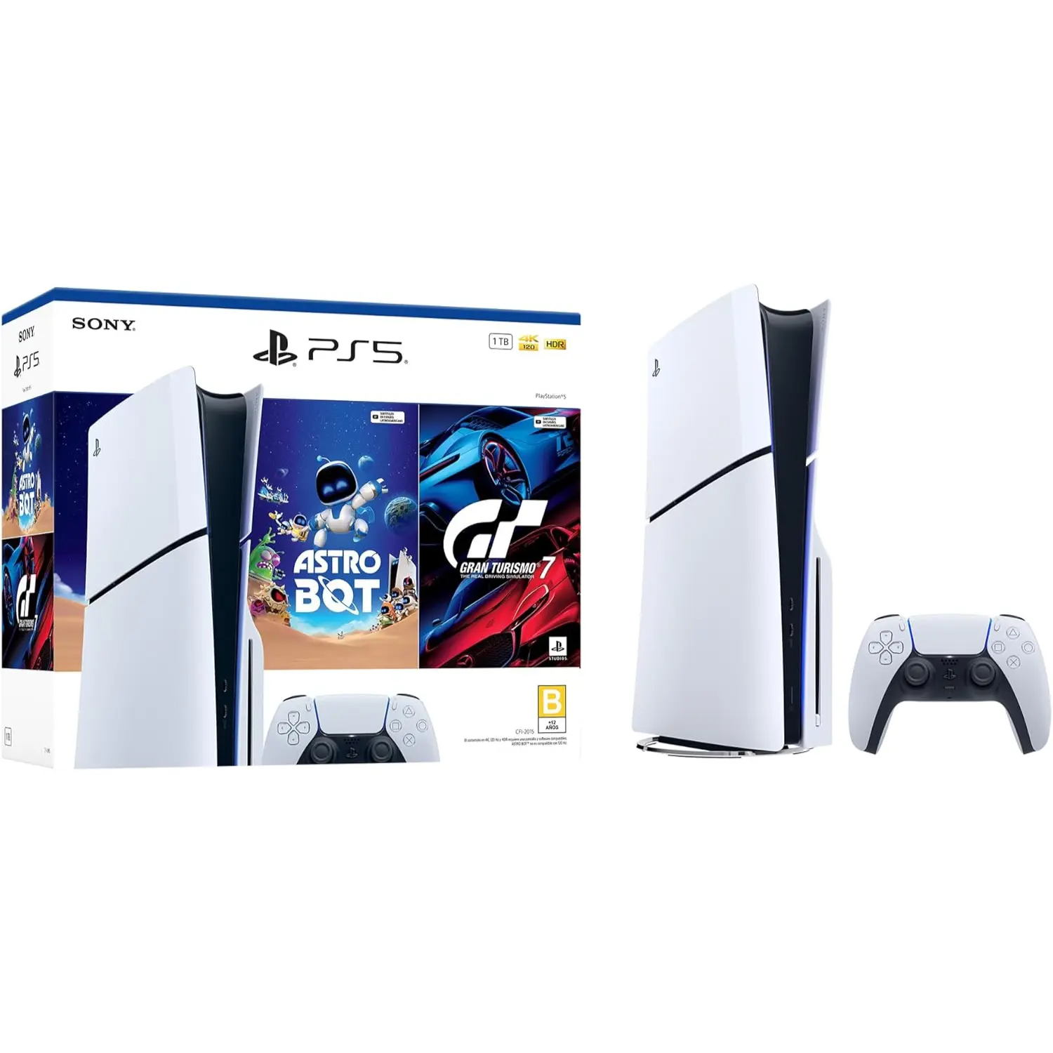 [1000044177/NEW] PlayStation 5 Slim Edición Digital Consola Bundle ASTRO BOT