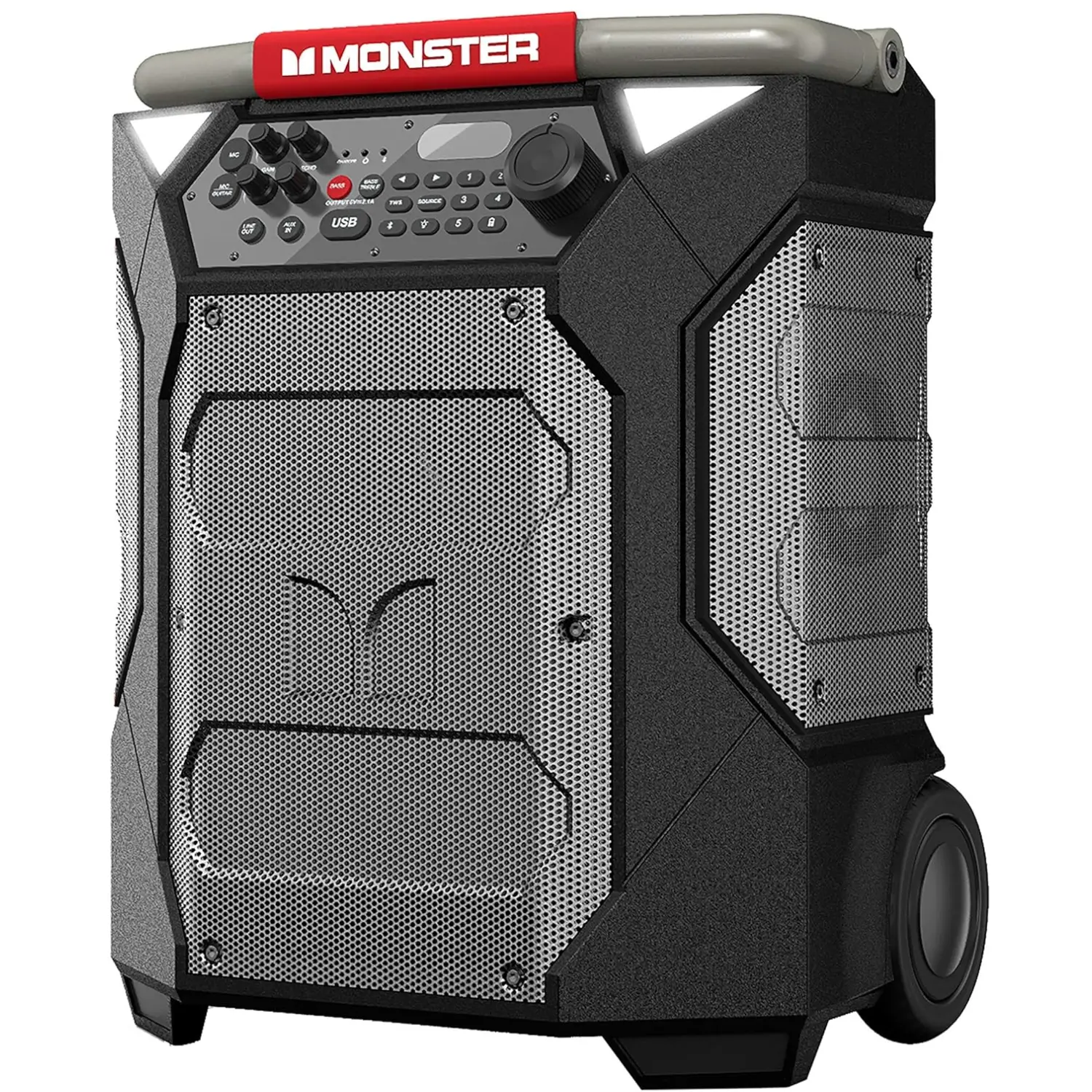 [MNRR270/NEW] Monster Rockin’ 270 – Bocina Bluetooth Portátil, Sonido Potente, Wireless, Batería de Larga Duración, Ideal para Fiestas y Exteriores